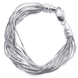 Italian Liquid Silver Bracelet